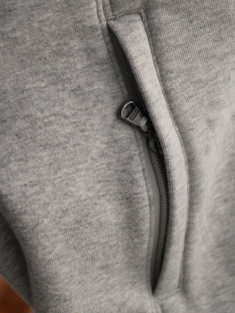 Ralph Lauren Men Sport Jacket Gray Navy SZ XL Zip up & Pockets Fleece Lining - Picture 6 of 8